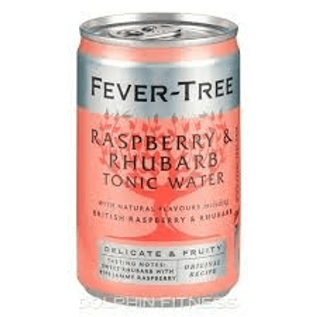 Fever Tree Tonic Water Rhubarb and Raspberry - 1 x 150ml Can